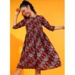 Women's Solid Color Printed Wear Dresses