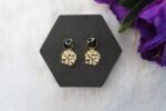 Gold-Plated With Pearl Studded Earrings