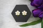 Artificial Floral Studded Earrings