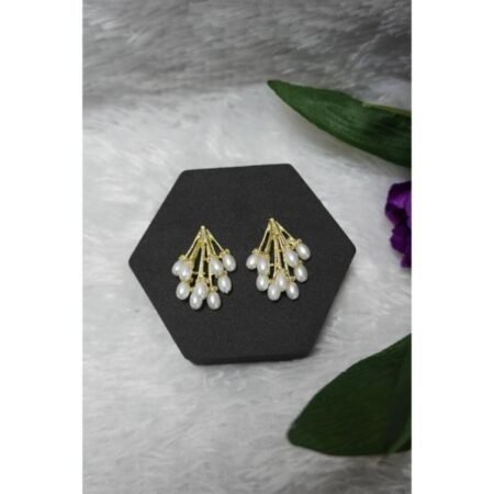 Gold-Plated Overlay Western Earrings