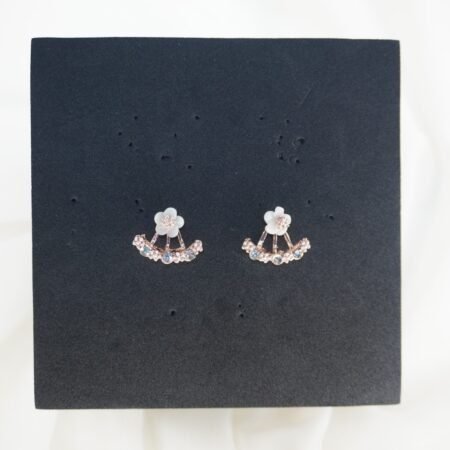 Fashionable Western Floral Studded Earrings