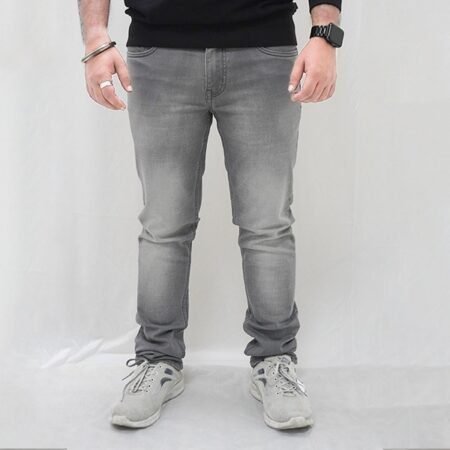 Men's Attractive Light Grey Color Slim Fit Jeans