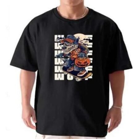 Men’s Pure Cotton Graphic Printed Over-sized T-Shirts