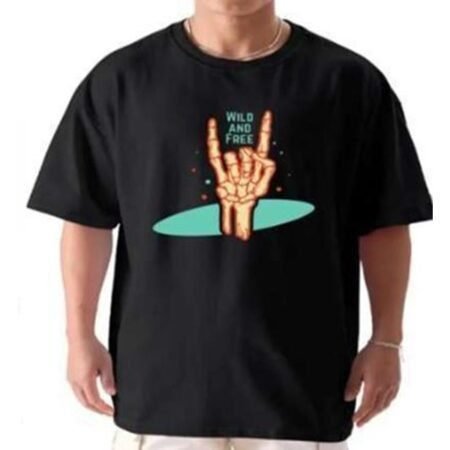 Men’s Pure Cotton Graphic Printed Over-sized T-Shirts