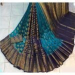 Women Attractive Solid Printed Silk Sarees