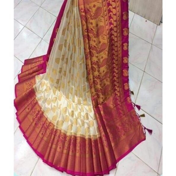 Women Graceful Printed Silk Sarees