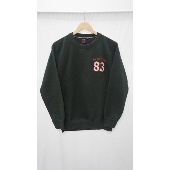 Men's Solid Color Round Neck Sweatshirt