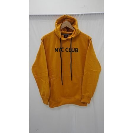 Men's Classic Mustard With Light Print Sweatshirt Hoodie