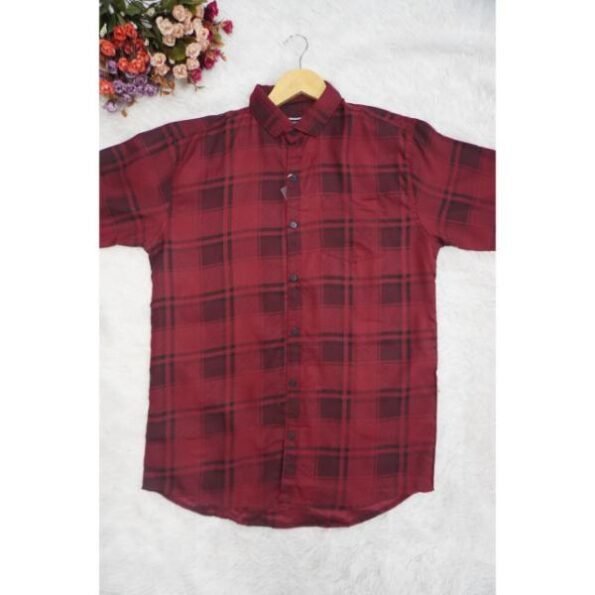 Men's Regular Fit Casual Checked Shirt