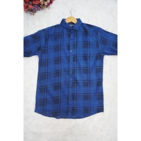 Men's Slim Fit Casual Checked Shirt