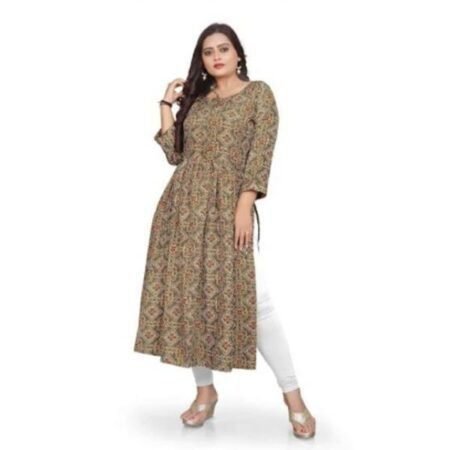 Women's Long Print Daily Wear Western Kurtis