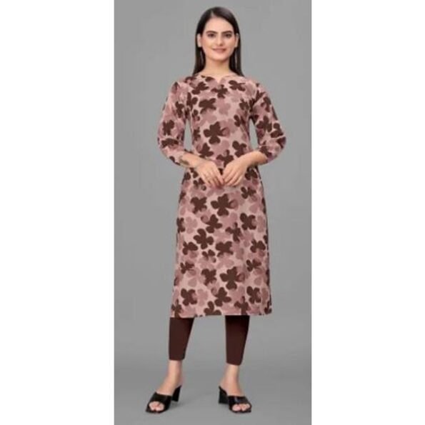 Women's Long Printed Full Sleeve Western Kurtis