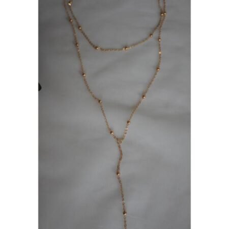 Gold-Plated Double Layer Chain Pendant