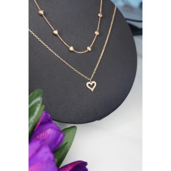 Gold-Plated Double Layer necklace