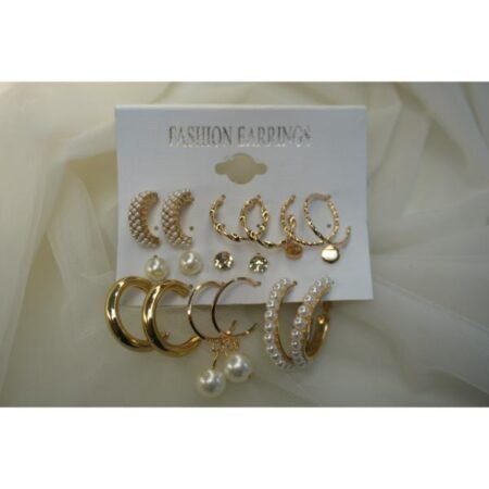 Stunning Gold-Plated And Peral Combo Sets Earrings