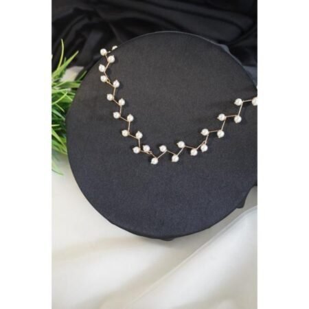 Elegance White Pearl Choker Necklace