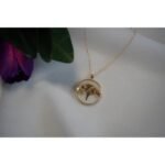 Real Flower Dried Pressed Locket Pendant Necklace