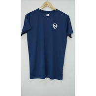 Men's Solid Round Neck Blue T-Shirt