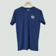 Men's Solid Round Neck Navy Blue  T-Shirt