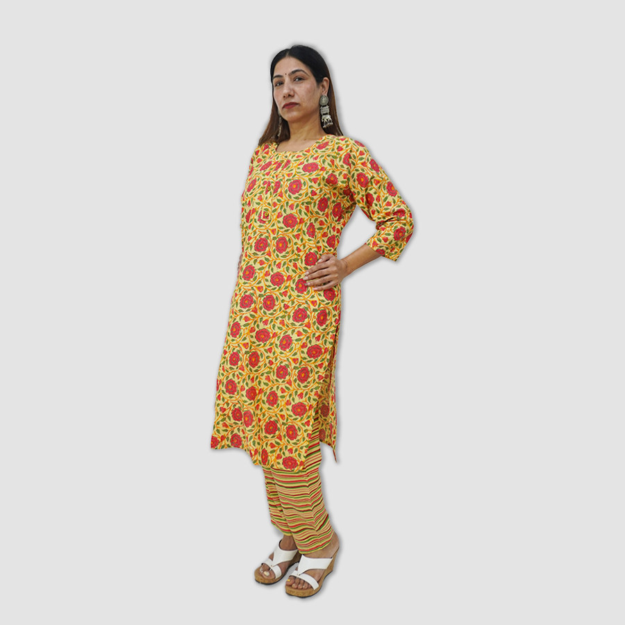 Women's Fabulous Printed Kurti Set