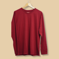 Men's Plain Maroon T-shirt