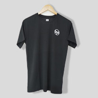 Men's Solid Round Neck Black T-Shirt