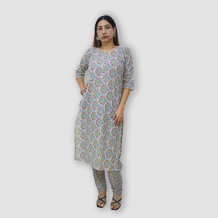 Women's Full Sleeve Kurti Set