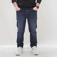 Men’s Relaxed Fit Solid Blue Color Jeans