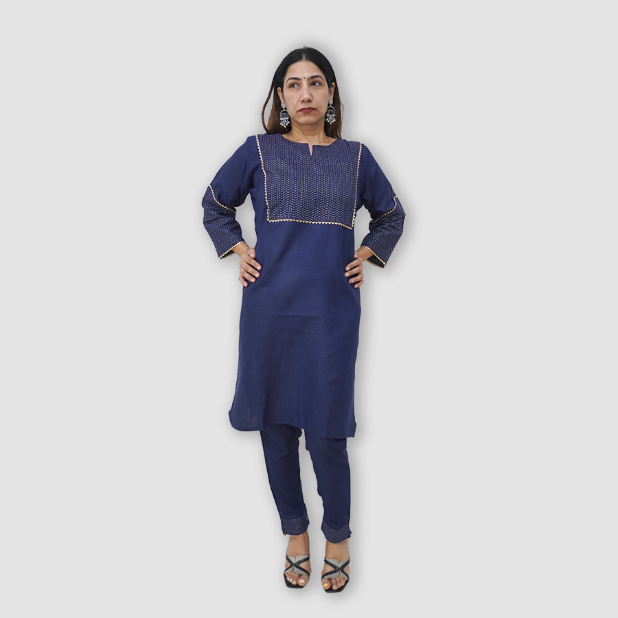 Women's Latest Full Sleeve Kurti Set