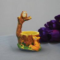 Squirrel Pot For Desk Decor & Garden Decor