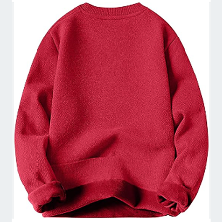 Men's Cool Solid Red Sweater