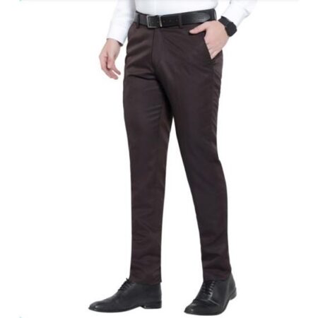 Men's Attractive Regular Fit Cotton Blend Trousers