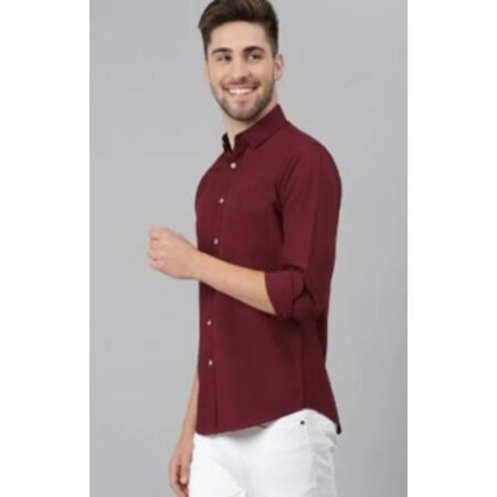 Men's Slim Fit Solid Formal Shirts