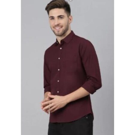 Men's Slim Fit Solid Formal Shirts