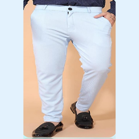 Men's Classy Slim Fit Cotton Trousers