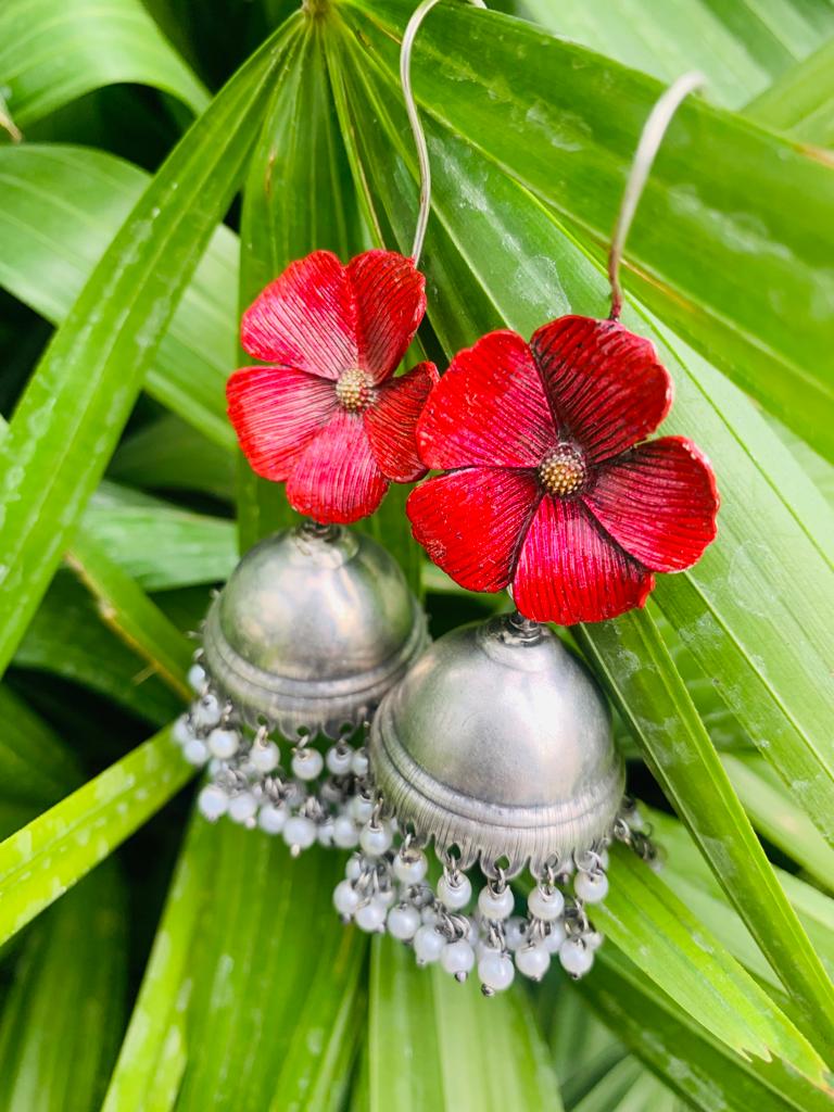 Buy Pansy Floral CZ Blossom Drop Earrings | Tarinika - Tarinika India